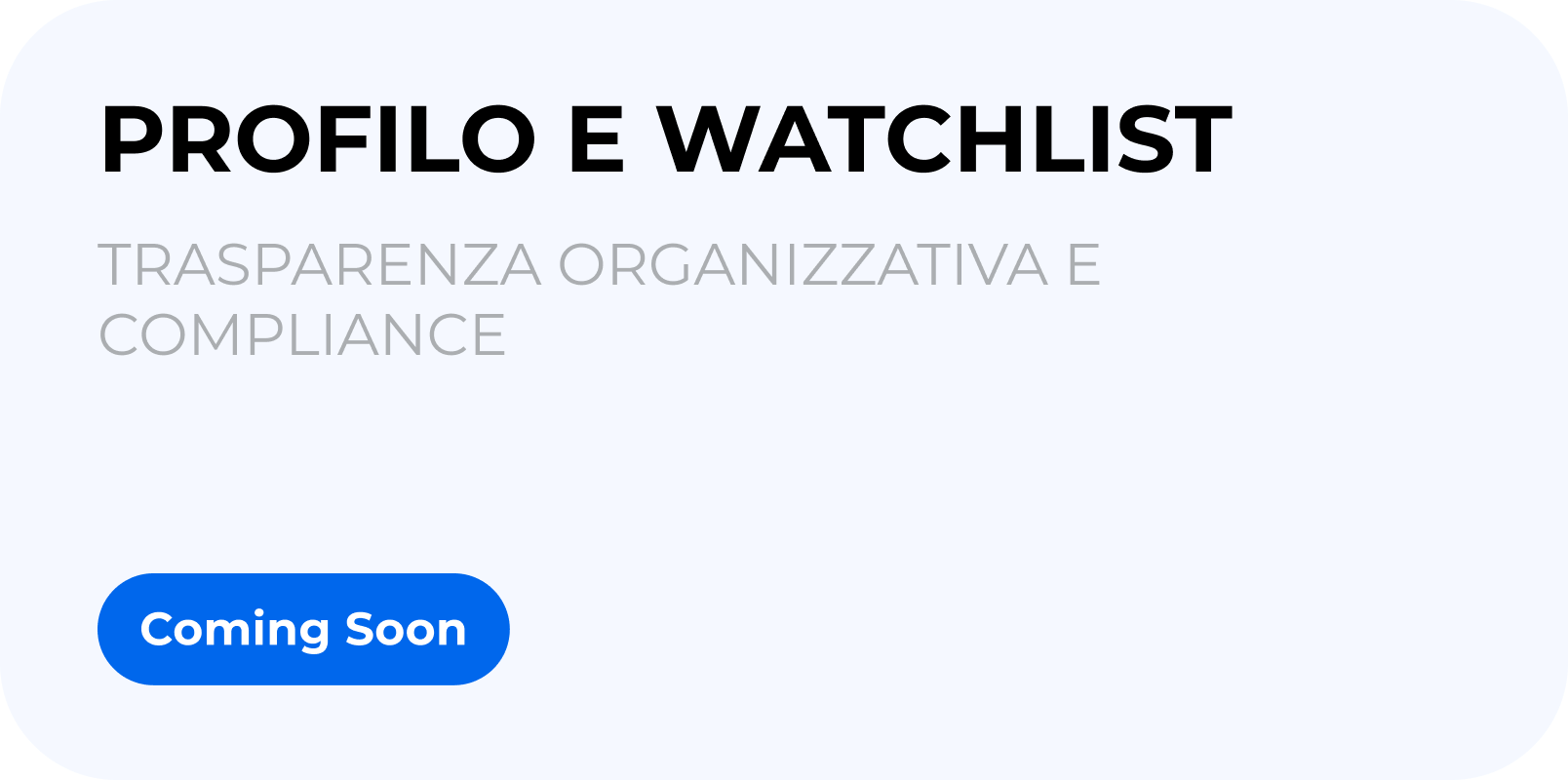 Profilo e Watchlist
